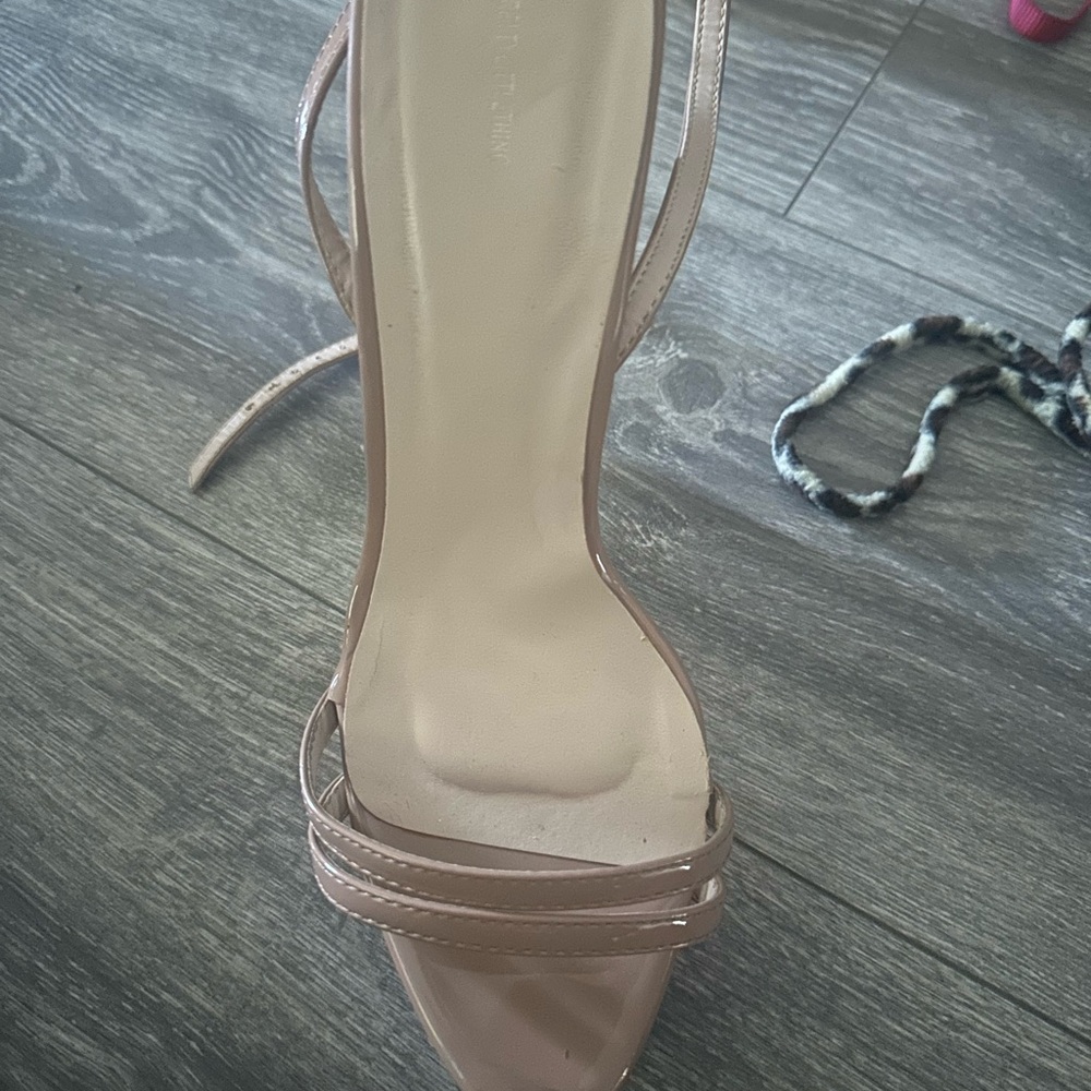 PrettyLittleThing Blush Strappy Heels